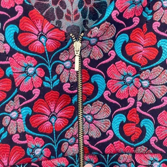 Closet London Floral Embroidered Mini Dress Size 4 - Picture 5 of 10